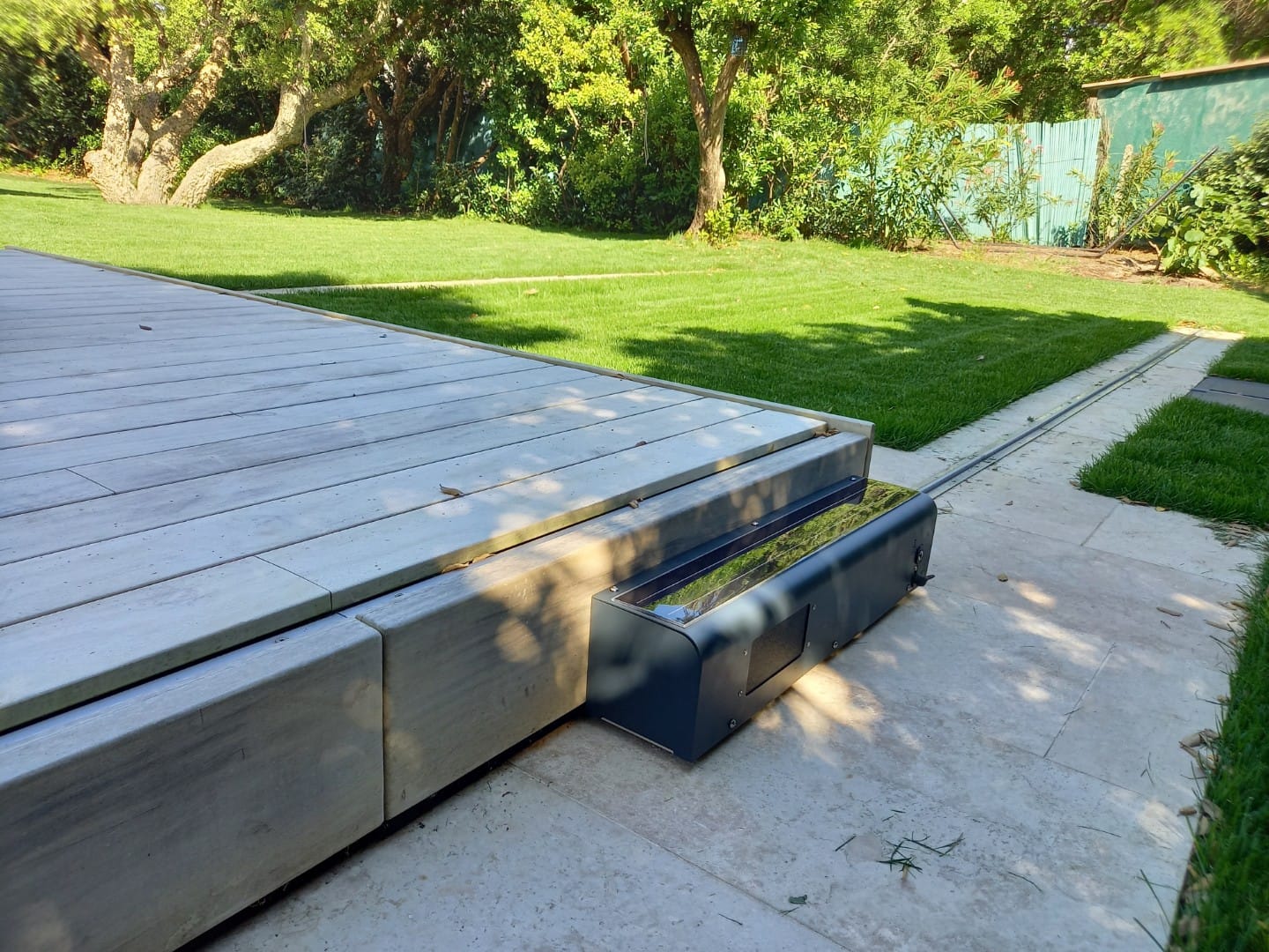 Réalisation Noval - Motorisation de terrasse mobile dans les Landes